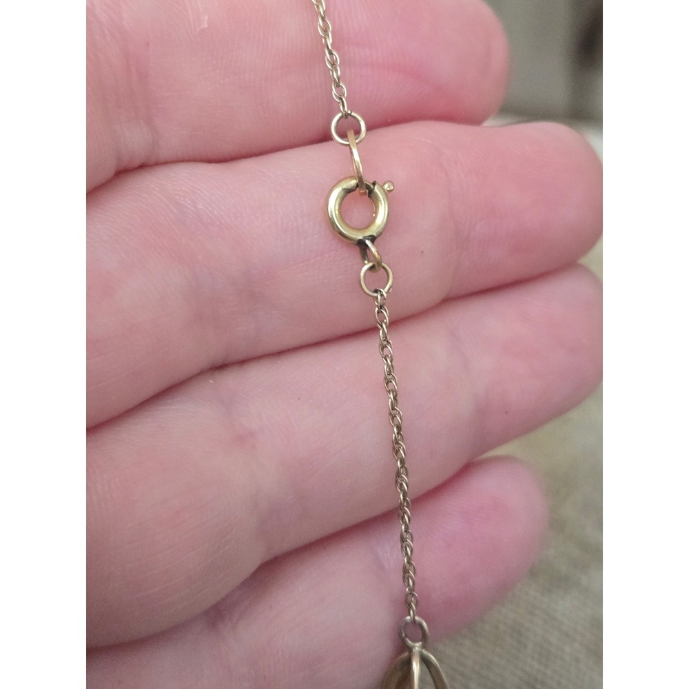 Krementz 14K Gold Overlay Jade Caged Dainty Bracelet Vintage - Picture 6 of 9
